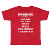 Super November Girl Toddler T-shirt