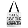 S.O.S. Save Our Students Tote Bags