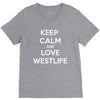 westlife white logo V-Neck Tee