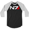 mass effect n7 logo 3/4 Sleeve Shirt