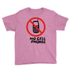 no cell phones Youth Tee