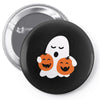 pumpkin with boo Pin-back button