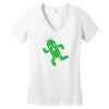 cactuar final fantasy Women's V-Neck T-Shirt