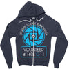 aperture science volunteer Zipper Hoodie
