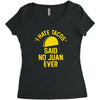 i hate tacos said no juan funny Women's Triblend Scoop T-shirt