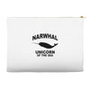 narwhal whale Accessory Pouches