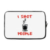 i shot people bartender Laptop sleeve