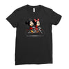 biking down main street Ladies Fitted T-Shirt
