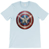 cotton captain america shield distressed, ideal gift or present T-Shirt