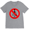stop alien V-Neck Tee