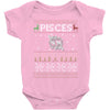 pisces christmas ugly sweater Baby Onesie