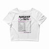 August Girl Facts Leo Crop Top