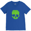 skull pixels t shirt cool funny V-Neck Tee