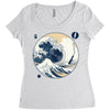 the great wave off sound Women's Triblend Scoop T-shirt