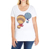 hot bear balloon Ladies Curvy T-Shirt