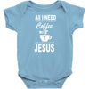 coffee and jesus Baby Bodysuit