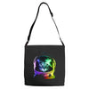 astronaut space cat Adjustable Strap Totes