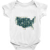 periodic table of the states Baby Onesie