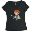 lion ow Women's Triblend Scoop T-shirt