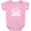 This Girl Loves Camping With Her Friends Baby Onesie