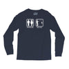 fishing   problem solved mens funny Long Sleeve Shirts