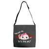 July Peeking Out Baby Girl Adjustable Strap Totes