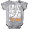 Strong Independent Motivated Sagittarius Baby Onesie