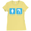 your girlfriend my girlfriend mens funny t shirt Ladies Fitted T-Shirt