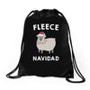 fleece navidad Drawstring Bags