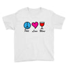 peace love wine Youth Tee