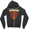 feed me pizza tell me i'm pretty Zipper Hoodie