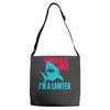 im a lawyer Adjustable Strap Totes