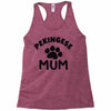 pekingese mum Racerback Tank