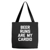 beer run cardio Tote Bags