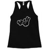 rude hands, ideal gift or birthday present. Racerback Tank