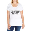 CHANGE YOUR ATTITUDE Ladies Curvy T-Shirt