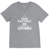 The Best Father Was Born In September V-Neck Tee