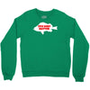 funny size does matter fishing fish holiday jarvis reel rod line sinke Crewneck Sweatshirt