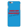 under new management just married mens black wedding present husband t iPhone 6/6s Plus Case