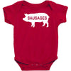 pig sausages funny Baby Bodysuit