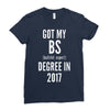 bs degree funny graduation Ladies Fitted T-Shirt