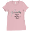 where the side quest ends Ladies Fitted T-Shirt