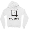 oh crop Zipper Hoodie