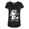 beethoven tribute Maternity Scoop Neck T-shirt