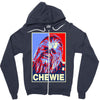 chewbacca poster, ideal gift or birthday present Zipper Hoodie