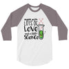 Made With Lots Of Love And a Little Science 3/4 Sleeve Shirt