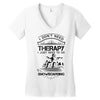 I Don't Need Therapy Just to Do Snowboarding Women's V-Neck T-Shirt