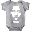 nas face Baby Onesie
