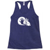 rabbit silhouette Racerback Tank