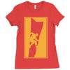 rock climbing wall climb indoor outdoor 2 Ladies Fitted T-Shirt